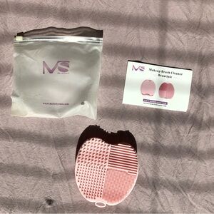 Pink make up cleaning pad